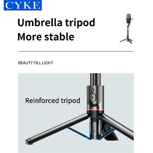 Τρίποδο Bluetooth selfie stick - RNCYN - L12D - διπλό φως πλήρωσης 2