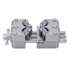 Fractal Vise Drill Press Vise Stainless Steel  Bench Vise with Anvil Multi-Jaw Design Non-Slip Base Precise Clamping