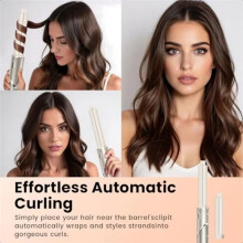 Auto-Wrap Hair Curling Barrels and Paddle Brush for FlexStyle Hair Dryers Attachment for Straight Wavy Curly