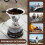 Pour over Coffee Dripper Stainless Steel Cone Coffee Filter Fine Mesh Double Layer 8