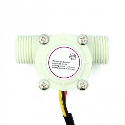 10PCS YF-S201 Water Flow Sensor G1/2 Hall Effect Water Flow Sensor Pulse Output Liquid Flow Meter for Water Dispenser A 1