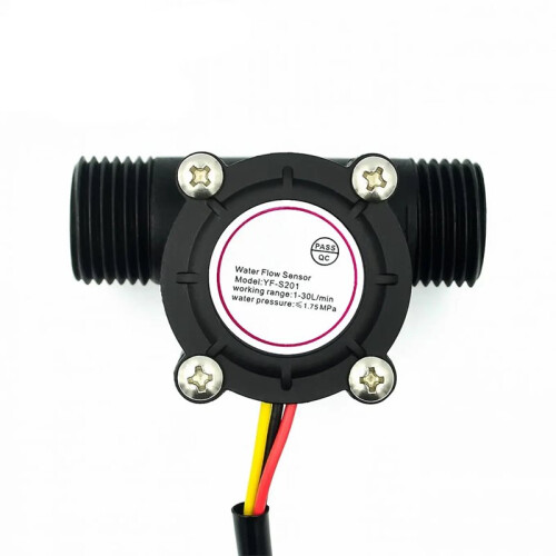 10PCS YF-S201 Water Flow Sensor G1/2 Hall Effect Water Flow Sensor Pulse Output Liquid Flow Meter for Water Dispenser A 2