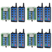 4X 8 Channel Wireless Rf Remote Control  12V/24V/36V 433MHz Remote Cont Remote Motor Control  DC9V-72V