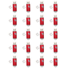 20X Pouce de Rangement de Drive de Stylo de Clé Usb Usb 2.0 Flash Couleur: Rouge Capacité: 512Mb