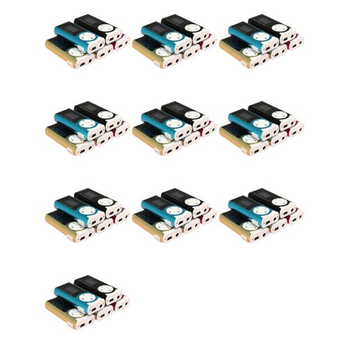 10X  USB Clip Player MP3 Player LCD Screen 16GB   TF Card
