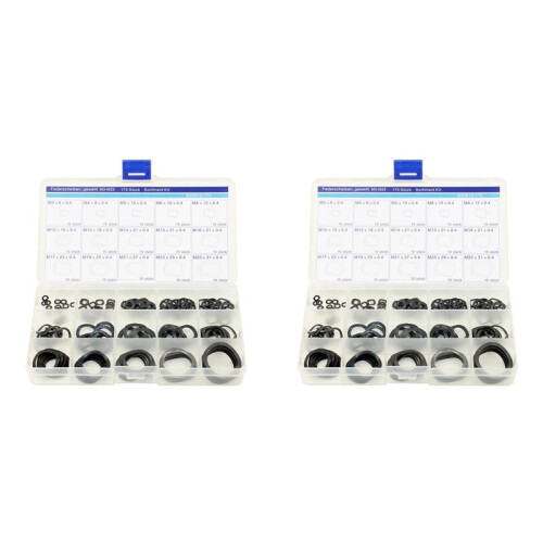 2 Set 3-25mm Wave Spring Washers Assortment Kit 65Mn Manganese Spring Gasket Elastic Washers Assortment Kit