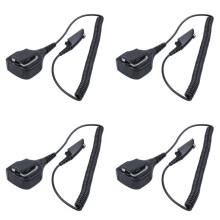 4X Haut-Parleur Impermeable Micro-Microphone PTT pour Talkie Walkie GP328 GP338 Radio Bidirectionnelle Pro5150 PG380 GP680 GP340 HT750