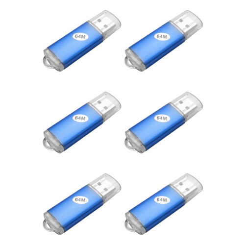 6X 64MB USB 2.0 Memory Stick Flash Drive PC LAPTOP Storage