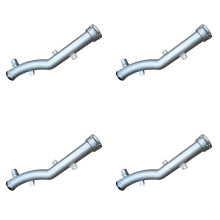 4X 1351VF Aluminum Coolant Water Hose 1351.VF 9806914880 for 2008 3008 C4 C5 1.6