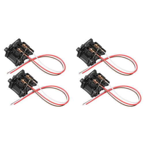 4 Pcs Light Bulb Sockets Fits for  Focus MK2 MK3 H7 with Long Cable