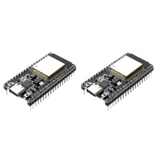 2X Carte de Développement NodeMCU-32S ESP32S, Module Sans Fil Double Cœur Wi-Fi et BLE ESP32 IoT TYPE-C