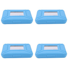 4X Orico Phx35-V1 Boite de Protection pour Disque Dur 3,5 Pouces Etui de Rangement de Lecteur de Disque Mobile Resiste A L'Humidite+ A la Poussiere