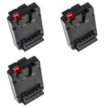 3X V Mount V-Lock Battery to NP-F F550 F570 F750 F970 Dummy Battery Converter Plate D-Tap for LED Light Monitor V-Mount
