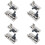 8 Pack Tip-Out Tray Hinges for Sink-Front Drawer, Sink Front Tip-Out Trays Hinges False Front Cabinet Clips 1