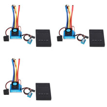 3X 1:10 Car 120A Waterproof Brushless Esc + Program Card Combination Details, for 1/10 Rc Car