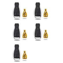 5X VVDI BE Key Pro 3 Button Remote Car Key for V4.2 PCB Remote Key Chip Improved Version 315/433MHz