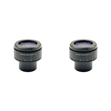 2X WHSZ10X-H/25 Wide Field Microscope Eyepiece 30mm Diameter Adjustable for Stereo Binocular Trinocular Microscopes