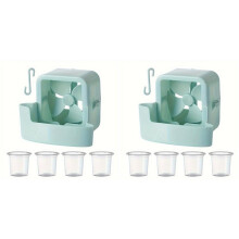 2X Ice  Kühlset für Ventilatoren, Stromloses, Effizientes Sommer-Kühlgerät, Zubehör für Elektrische Standventilator-Modelle, Blau