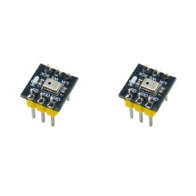 2X INMP441 Module de Microphone Omnidirectionnel Interface I2S Module de Capteur MEMS Basse Consommation à Sortie Numérique Broches Soudées