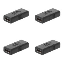 4X USB 3.1 Adaptateur de Connecteur D'Extension Usb-C Femelle à Femelle de Type C pour Convertisseur D'Ordinateur Portable pour Tablette Téléphone