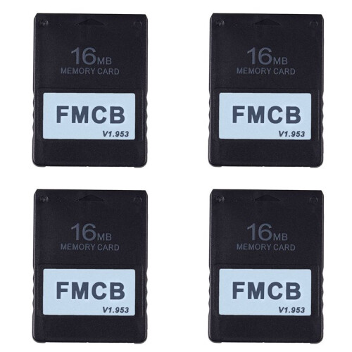 4X FMCB Free McBoot Card V1.953 for  PS2 -2 Memory Card OPL MC Boot(16MB)