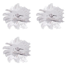 3X Welding Fillet Gauge Inspection Welding Gauge (Metric Standard), Convex Weld Tester Convex Weld Inspection Ruler