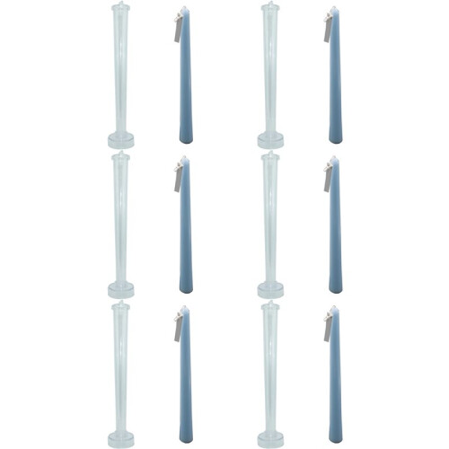 6X Candle Molds Durable Candle Molds for Making Candles Classic Tall Taper Mold