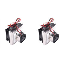 2X Système de Refroidissement Thermoélectrique à Monter Soi-Même : Module de Conduction pour Refroidisseur à Semi-Conducteurs + Radiateur +