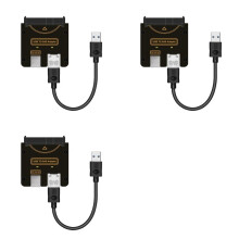 3X Adaptateur USB Vers SFF-8482 SAS 29 Broches pour Disque Dur 5 Gbit/S, Convertisseur HDD/SSD avec Chipset et Port D'Alimentation.