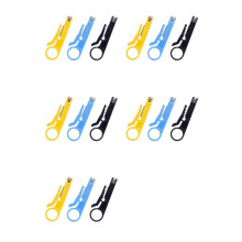 15Pcs Portable Wire Stripper, Small Wire Stripper, Wire Bonder, Wire Bonder, Wire Bonder avec Petit Couteau Jaune.