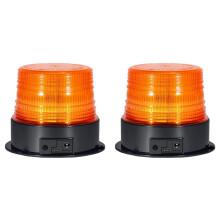 2X Magnetic Wireless Beacon Light, Rechargeable Emergency Flashing Warning Battery Operated Strobe Lights