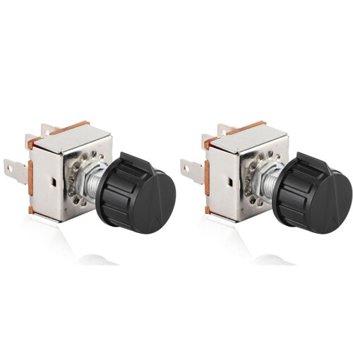 2X Universal 3 Speed AC Blower  with Plastic Knob, 12V, 25A, 4 Positions, IP65, Touch Control