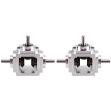 2X Gearbox 90 Degree Right Angle Bevel Gear-Box with Mounting Hole 1:1 Shaft 1 Module 20 Teeth Bevel Gear B