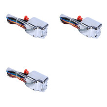 3X 12V Universal Chrome Street Hot Rod Turn Signal for for Car Accessories