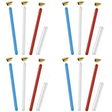 16x Slanting Fine Paint Pen Set 0.7/0.5/0.4mm Heavy Fine Brass Tip Kistka Wax Pen Decorating Kit
