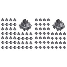 90Pcs V3 Pro Cream Black Switches 5 Pin 55gf Linear with Dustproof Stem Compatible with MX Mechanical Keyboard