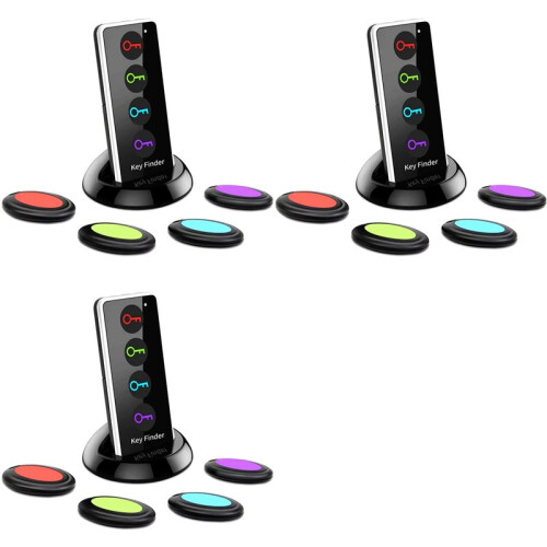 3X Wireless Key Finder Alarm Reminder Tracker Remote Finder  Activity Tracke