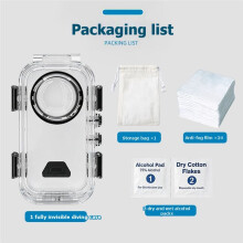 For X6 Waterproof Invisible Protective Case 60m Underwater Diving Housing Shell Anti-Scratch Dustproof Cover
