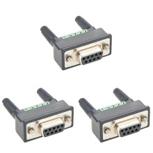 3X Adaptateur DB9 Vers Bornier DB9F-To-TB pour MOXA: Automatisation Industrielle et Communication Série