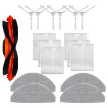 Compatibel voor Stofzuiger S20 / D106 E12 E10 B112 Robotstofzuiger Accessoires Vervanging 17 Stuks