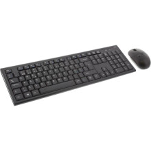 Clavier et souris sans fil DELTACO, USB, 10 m, nordique, noir