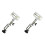 2X Practice Clamp Tool Metal Alloy Adjustable Locksmith Tool Softcover Type Practice Lock Vise Clamp 2