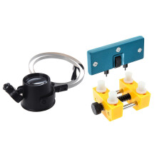 Watch Adjustable Opener Back Case Press Closer Remover Repair Watchmaker Tool & Watch Case Back Opener Repair Remover Holder Tool & Illuminated 15X