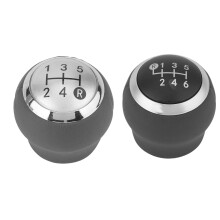2x Car 6 Speed Abs Plastic Mt Gear Shift Knob for 1.8Mt 2007-2013 / Rav4 Avensis Yaris D4D Urban Lever Stick Pen & (Type a 5