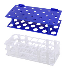 Laboratory Plastic 28 Hole 17mm Dia 15ML Centrifugal Test Tube Rack Holder & Plastic Test Tube Rack for 30mm Tube, 21 Well, White,Detachable (21 Hole)