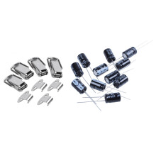 4 Pcs Cabinet Silver Tone Spring Loaded Toggle Hasp & 10 x 220UF 35V 105C Radial Electrolytic Capacitor 8X12mm