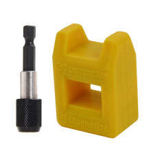2 Pcs Accessories: 1 Pcs Screwdriver Magnetizer Degaussing Demagnetizer Magnetic & 1 Pcs 1/4 Inch Impact Drive Hex Shank Quick Release Change Holder