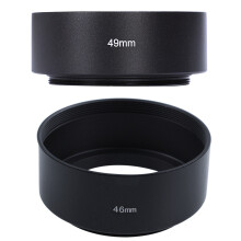 2 Pcs Mount Standard Metal Lens Hood for , 46Mm & 49Mm