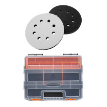 3 Pcs Accessories: 1 Pcs F-290 Plastic Tool Parts Box Screw Storage Box Electronic Component Box Material Box & 2 Pcs 5 Inch(125Mm) 8-Hole Soft Sponge