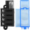 1set 4-Way Blade Fuse Block (with  Cover) -1-Input/4-Output  Power Distribution Solution, Suitable for RVs, Trucks 3